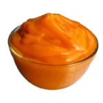 Fresh and smooth Moumachi Palmyra fruit pulp in a glass bowl showcasing texture