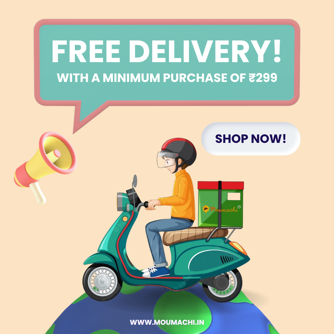 Free Delivery above ₹299